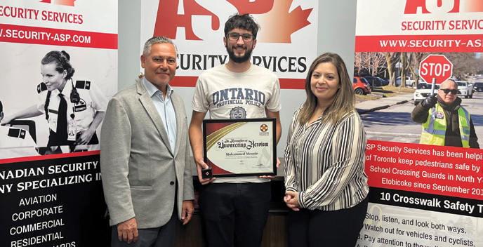 Left: Humberto Pimentel, VP of Operations. Middle: Mohammed Mounir, Mobile Patrol 
Supervisor. Right: Sarah Miller, Operations Manager.